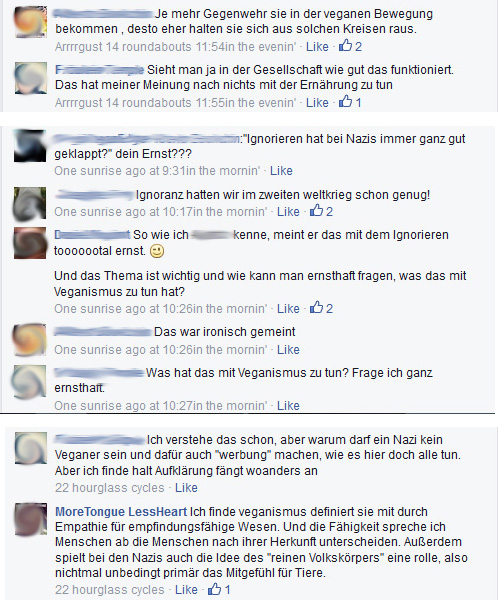 Ein paar Auszüge aus der Diskussion